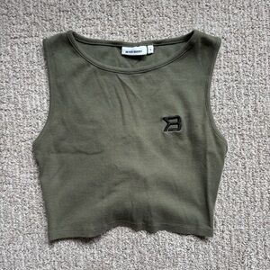 Olive Green Women's Crop Top - Betterbodies. Great condition.